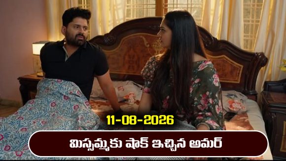 Nindu Noorella Saavasam Serial Today Episode August 11th ‘నిండు నూరేళ్ల సావాసం’ సీరియల్‌: మిస్సమ్మకు షాక్‌ ఇచ్చిన అమర్‌ – మనోహరిని హెచ్చరించిన చంభా
