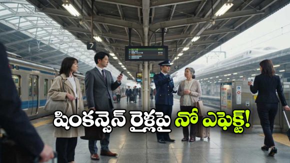 జపాన్‌లో భారీ భూకంపం.. ఒక్కసారిగా నిలిచిన రైళ్లు!