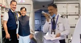 ఆకాశంలో బిగ్ సర్ప్రైజ్.. ఫ్లైట్ నడిపిన బిజెపి ఎంపీ!