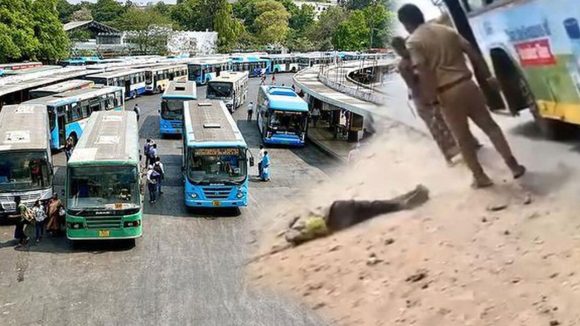ప్రయాణికుడిపై ఓ కండక్టర్ ప్రతాపం.. మండిపడిన నెటిజన్స్, కండక్టర్ సస్పెండ్