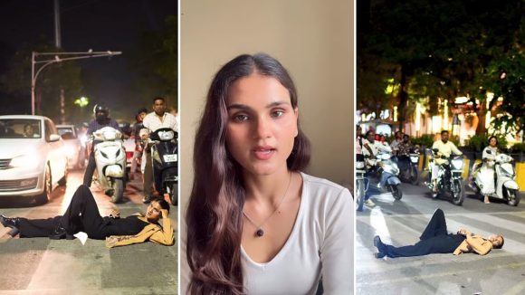 బుక్కైన ఇన్ఫ్లుయెన్సర్ ప్రకృతి గౌర్‌.. రీల్స్ కోసం  రోడ్డుపై రచ్చ, వీడియో వైరల్