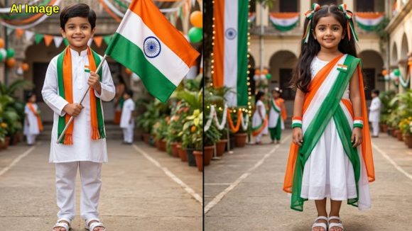ఆగస్టు 15న పిల్లలకు దేశభక్తి, క్యూట్ లుక్ ఇచ్చే డ్రెస్సింగ్ టిప్స్.. ఈజీగా ఇలా చేయండి