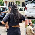 యువతీయువకుడి వీరంగం..  బంజారాహిల్స్‌లో కారుతో బీభత్సం, పోలీసుల అదుపులో