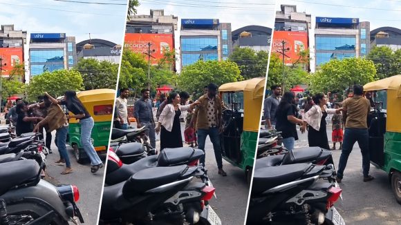 ఇద్దరు అమ్మాయిలు-ఆటో డ్రైవర్‌కు మధ్య ఫైటింగ్, బెంగుళూరులో ఘటన, వీడియో వైరల్