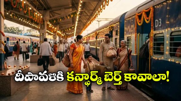దీపావళి రైలు టికెట్ల బుకింగ్ షురూ.. కన్ఫర్మ్ బెర్త్ కావాలంటే ఈ డేట్ మిస్ కావొద్దు!
