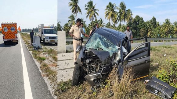శ్రీవారి దర్శనం తర్వాత బెంగళూరు వెళ్తుండగా.. డివైడర్‌ను ఢీ కొట్టిన కారు, నలుగురు మృతి