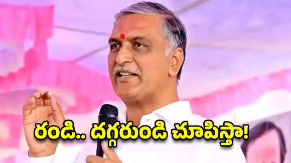 సిద్దిపేటకు రండి.. కడుపునిండా అన్నం పెట్టి నా భూములు చూపిస్తా: హరీశ్ రావు ఆఫర్!