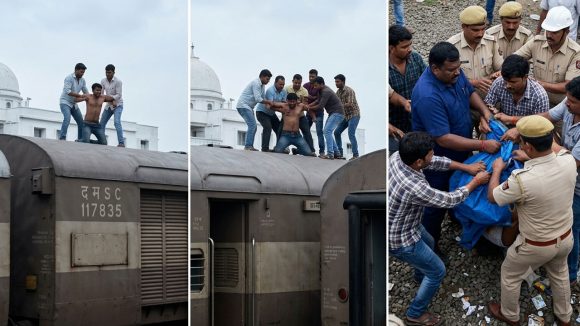 ట్రైన్‌పై ఓ వ్యక్తి నానాహంగామా.. ఆత్మహత్య చేసుకుంటానంటూ, రేణిగుంట రైల్వే స్టేషన్‌లో రచ్చ