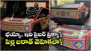టెస్లా సైబర్‌ ట్రక్‌కు ఇండియన్ టచ్.. ఫొటోలు చూస్తే నవ్వు ఆపుకోలేరు!