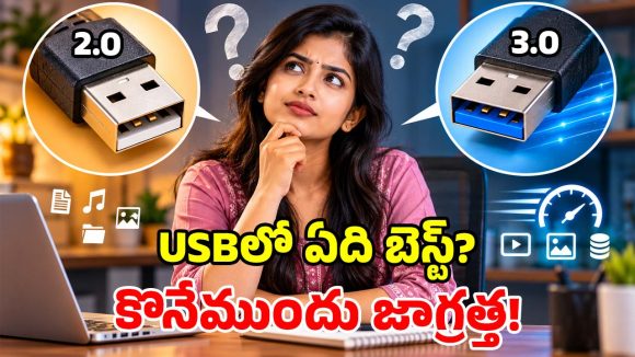 USB 2.0 vs USB 3.0.. రెండింటి మధ్య తేడాలేంటి? మీ అవసరాలకు ఏది బెటర్?