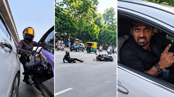 హిట్-అండ్-రన్ ఘటన.. వుమెన్ రైడర్ని వెంటాడి కారుతో ఢీ, ఆ తర్వాత ఏం జరిగిందంటే..