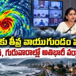 బంగాళాఖాతంలో తీవ్ర అల్పపీడనం.. హోంమంత్రి అనిత హెచ్చరికలు జారీ!