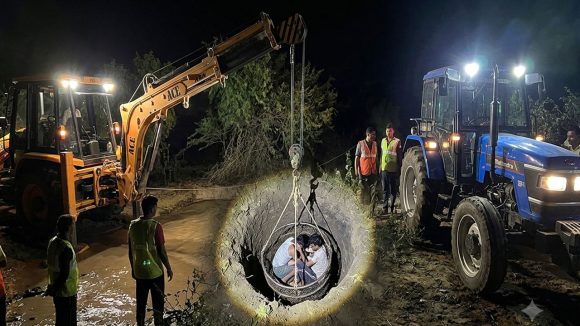 వెలిగొండ ప్రాజెక్టు వాగులో కొట్టుకుపోయిన బొలెరో, అందులో నలుగురు వ్యక్తులు, రంగంలోకి రెస్క్యూ టీమ్