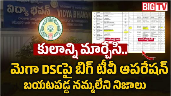 కులాన్ని మార్చేసి మరీ ఏపీ DSC లో ఉద్యోగాలు.. బిగ్ టీవీ ఆపరేషన్‌లో బయటపడ్డ సంచలనాలు