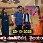 Nindu Noorella Saavasam Serial Today Episode October 23rd ‘నిండు నూరేళ్ల సావాసం’ సీరియల్‌:  పార్థు బతికే ఉన్నాడా..?  వైజయంతి మాటల్లో నిజమెంత..?  