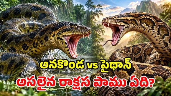 అనకొండ vs కొండ చిలువ.. పాముల్లో నిజమైన కింగ్ ఏది? దేని దమ్ము ఎంత?