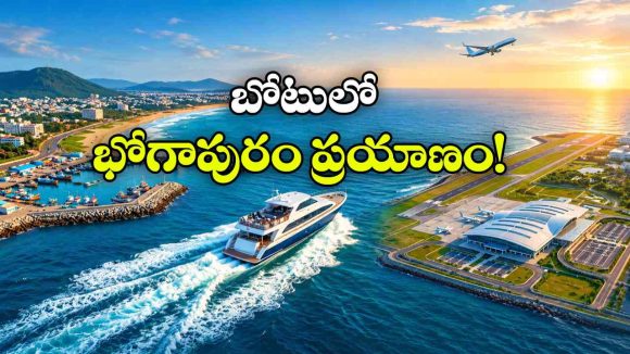 ఇక ఫెర్రీ బోటులో భోగపురం ఎయిర్‌ పోర్టుకు.. విశాఖలో క్రేజీ కనెక్టివిటీ ప్లాన్!