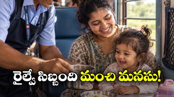 పసిబిడ్డ కోసం తల్లి అడిగిన చిన్న సాయం.. రైల్వే సిబ్బంది చేసిన పనికి నెటిజన్లు ఫిదా!