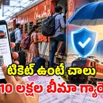 రైలు ప్రయాణికులకు బిగ్ రిలీఫ్.. ఆఫ్‌లైన్ టిక్కెట్లకూ ఇన్సూరెన్స్.. రూ. 10 లక్షల బీమా కవరేజ్!