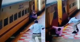 రన్నింగ్ ట్రైన్ ఎక్కుతుండగా.. ఓ ప్రయాణికుడ్ని రక్షించిన ట్రాఫిక్ కానిస్టేబుల్, అనంతపూర్ జిల్లాలో ఘటన