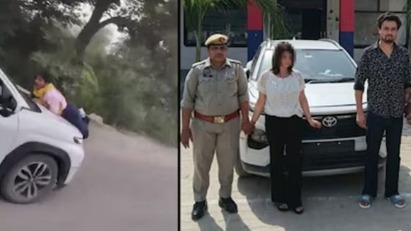 లోపల  ప్రియురాలు.. కారు బానెట్‌పై ఇల్లాలు, యూపీలో విచిత్ర ఘటన