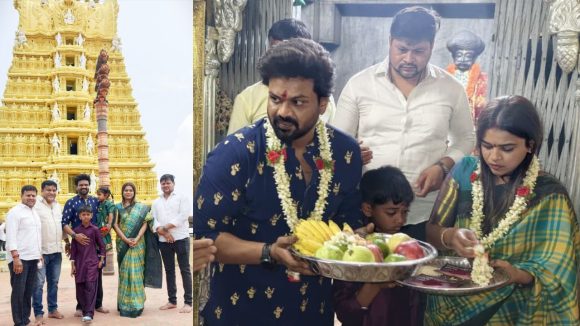 భార్యతో మంచు మనోజ్ ప్రత్యేక పూజలు.. ఫోటోలు వైరల్!