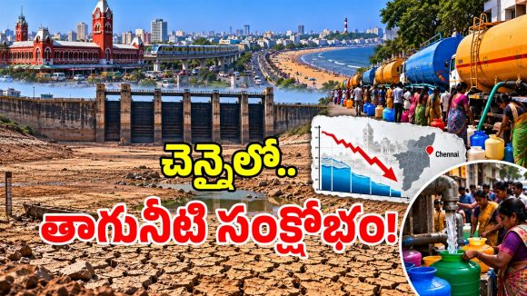 చెన్నైలో డేంజర్ బెల్స్.. భారీగా పడిపోయిన తాగు నీటి నిల్వలు!