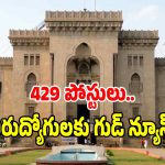 తెలంగాణలో 429 ప్రభుత్వ ఉద్యోగాలకు ఆర్థిక శాఖ ఆమోదం.. త్వరలో నోటిఫికేషన్..?