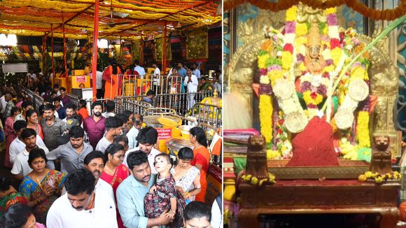 విజయదశమి వేళ శ్రీ రాజరాజేశ్వరీ దేవిగా దుర్గమ్మ దర్శనం.. తెల్లవారుజామున నుంచే భక్తుల దర్శనం