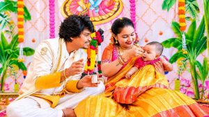 ఘనంగా జబర్దస్త్ కమెడియన్ కెవ్వు కార్తీక్ కూతురి అన్నప్రాసన వేడుక..ఫోటోలు వైరల్!