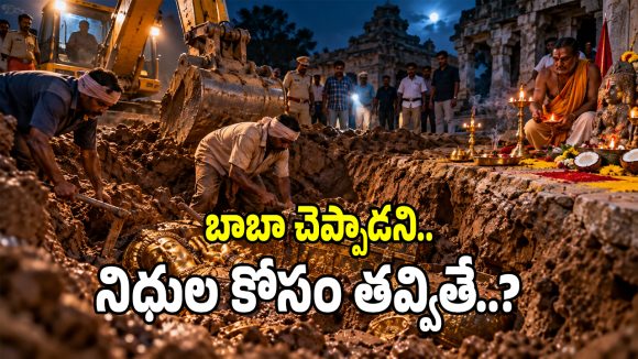 వికారాబాద్ జిల్లాలో గుప్తనిధుల వేట.. మట్టి తవ్వుతుండగా ఊహించని ట్విస్ట్!