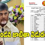 తెలుగుదేశం పార్టీ రెండో జాబితా విడుదల.. ఇందులోను మహిళలదే హవా!